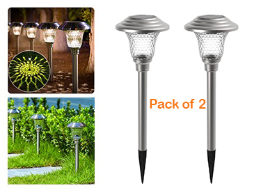 Shinesun Steel Moonlit Led Solar Pathway Lights